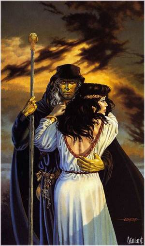 Dragonlance Porn - End-of-Year Elmore Dragonlance: Raistlin and Crysania