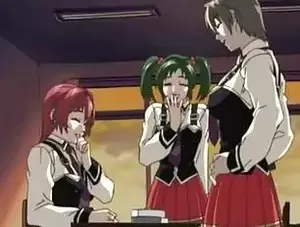 Anime Lesbian School - Sexy anime lesbians making love - Sunporno