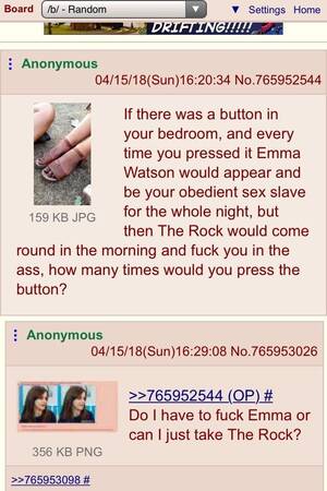 Lesbian Squirt Emma Watson - Anon doesn't want to fuck Emma Watson : r/4chan