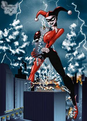Harley Quinn Giantess Feet Porn - Giantess Harley Quinn crushing a building in the city : r/GiantessArt