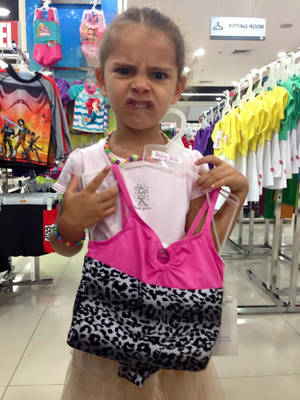 Littl Girl Looking At - MsAttilaswimsuit