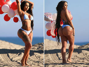 Blacc Chyna - ... Blac Chyna Wishes You a Booty-ful Valentine's Day, in a Bikini