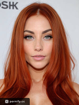 Copper Red - Red-Haired Milf in Angry Mood with Hourglass Body and Huge Round Breasts  Posing in Front of Webcam Set | Pornify â€“ Free PremiumÂ® AI Porn