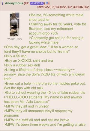 4chan Teacher Porn - Anon is a shop teacher : r/greentext