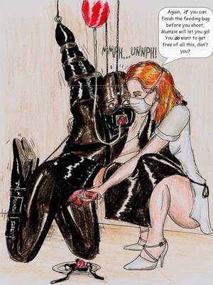 bdsm cartoon captions drawings - 32 best Bondage Art images on Pinterest | Drawings, Latex and Submissive