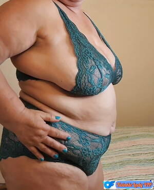 fat granny lingerie - Part 1. Green lingerie and Fat Step Mom Mature Granny with hairy pussy and  big breasts. | xHamster