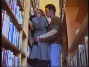 library - Sexy French Babe in Library