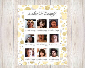 Baby Porn Site - Baby Shower Game,Loving Or Labor,Labor,Porn Or Labor,labour baby game,birth  or porn,birth game,funny adult game,pain or pleasure,Gold,005