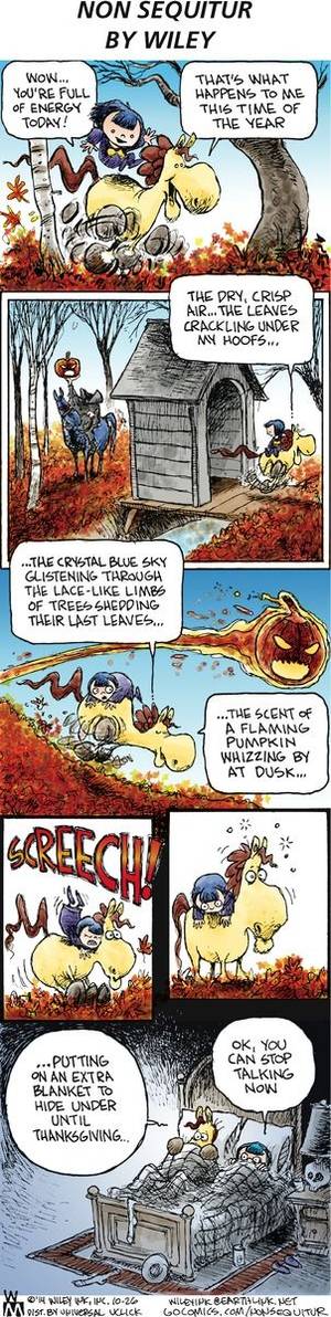 Non Sequitur Comic Strip Porn - Non Sequitur by Wiley Miller for Oct 26, 2014
