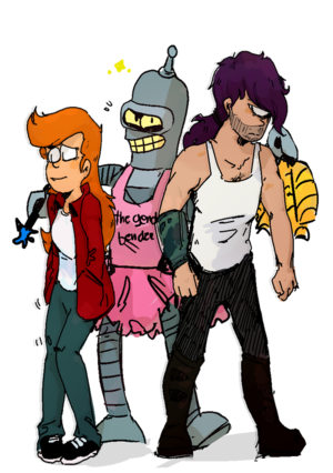 gender bender gender bender futurama cartoon porn - Futurama- genderbender? by Zakura690 on DeviantArt