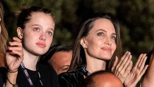 Angelina Jolie Blowjob Action - Angelina Jolie, Daughter Shiloh Have Theater Date: Photos