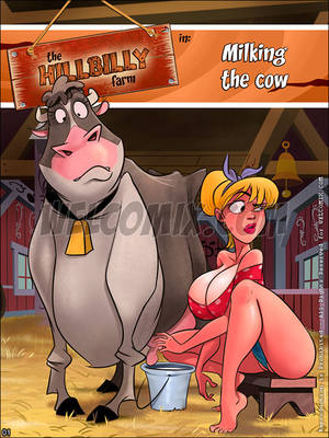 Farm Sex Toons - The Hillbilly Farm - Milking the cow - page 1 ...