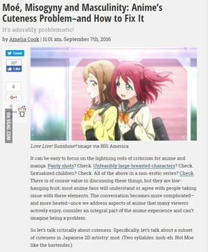 Bartender Anime - Tldr: Western SJW feminist discovers anime and gets triggered.