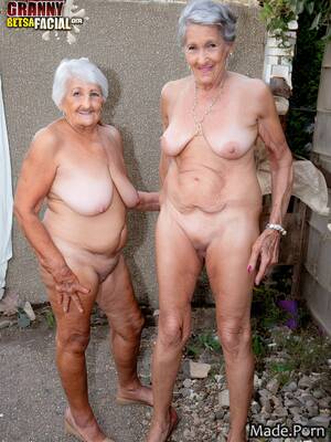 granny saggy tits - Porn image of saggy tits nude tall shaved bimbo 90 muscular created by AI