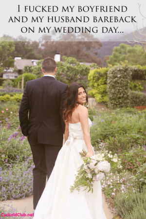 Amateur Bride Porn Captions - 12 Juicy Captions of Wedding Day for Hotwife - Cuckold Club