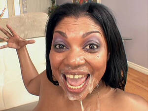 black bbw cum facial - Lovers of black BBW will be clawing at the screen as african woman Janet  Jacme crawls around on her hands and knees. Her delicious body is wrapped.