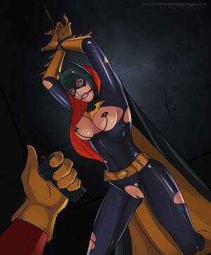 batgirl lesbian bondage toons - Leadpoison- Fall Of Batgirl â€¢ Bondage Threesome Sex Free Porn Comics