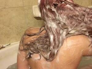 Hair Washing Stories Porn - Long Hair Washing Shampoo Fetish Bubble Bath Sexy Back Soapy Hair Redhead -  Free XXX Porn Videos | OyOh