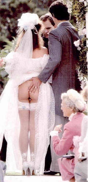 bride spanked at party - Blushing-bottomed brides | The Spank Statement