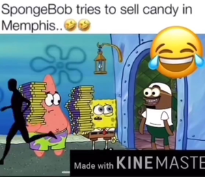 Ghetto Spongebob Pornhub - spongebob tries to sell candy HOOD : r/hoodironycentral