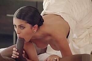 bride fucks black - Black groom and white bride fuck like crazy in their bedhd, watch free porn  video, HD