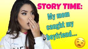 boyfriend and girlfriend and mom - 