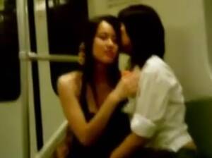 asian lesbians voyeur - Asian lesbian couple make out in metro - watch on VoyeurHit.com. The world  of free voyeur video, spy video and hidden cameras
