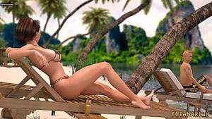 futa 3d animation - 3D Futa fucks a guy on the beach. Animated 3d porn!