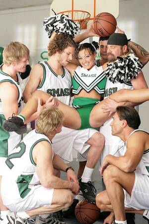 basketball team - Cheerleader Terri Summers gang banged by basketball team - Pichunter