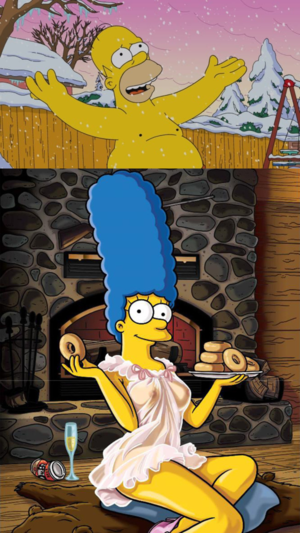 Marge Simpson Porn Big Black Boobs - In \
