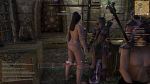 eso big tits - I had the funniest glitch last night... I present, the TESO Nudists! :  r/elderscrollsonline
