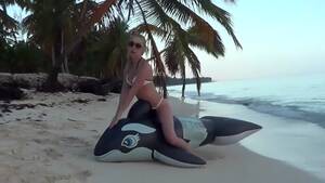 Hd Whale Porn - Riding an inflatable whale at the beach - nonpop Porn Video | HotMovs.com