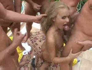 gang bang classy - Classy blonde whore gets gang banged by me and my friends