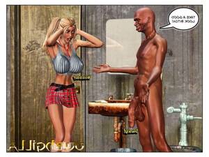 3d monster cock - 3D Interracial Sex Comic-Monster Cock-Tim asha | Porn Comics