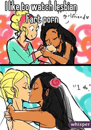 Cartoon Fart Porn - I like to watch lesbian fart porn
