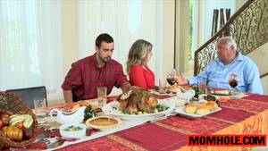 milf fucks stud - MILF mom Cory Chase has stud to fuck for thanksgivning