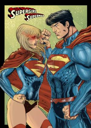 Dc Hero - Supergirl vs Superman Color by Robert Oribeir