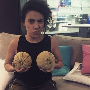 double g cup boobs - Ash isn't a fan of her big melons