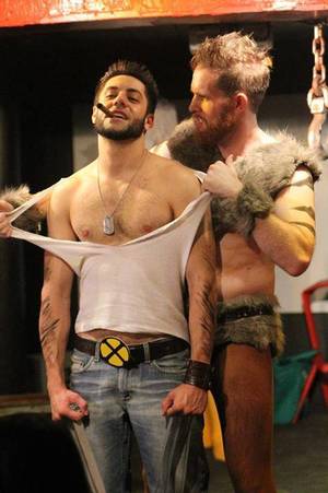 Gay Cosplay Porn - Wolverine and Sabertooth cosplay