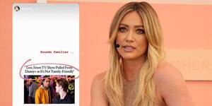 Hilary Duff Porn With Captions - Hilary Duff Hints That Gay Themes Stalled 'Lizzie' Reboot on Disney+