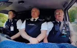 can%27t pay - Gardiner, centre, Paul Bohill, right, and a third officer travel to carry