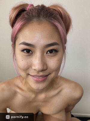 Asian Female Porn Stars Blowjobs - Pink-Haired Korean Porn Star Blowjob in Front of a Webcam | Pornify â€“ Free  PremiumÂ® AI Porn