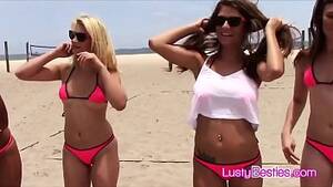 bikini girls group sex - Poolside group sex with sexy bikini besties - XNXX.COM