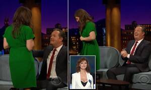 Mayim Bialik Porn - Mayim Bialik FLASHES Piers Morgan on The Late Late Show to support Susan  Surandon | Daily Mail Online