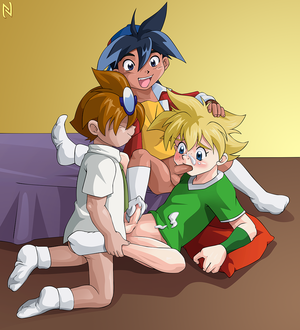beyblade hentai - Beyblade Threesome â€“ Near Hentai