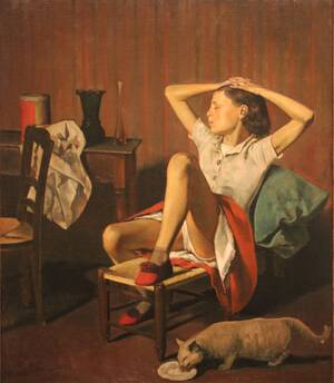 britt ekland upskirt - DRAGON: New York's Met Museum refuses to remove Balthus painting despite  petition against promoting paedophilia