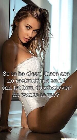 Corset Porn Captions - Dirty Talk, Sexy Memes Hotwife Caption â„–9775: stunner wears corset while  posing on the floor