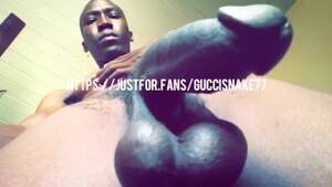 Black Balls Gay Porn - GucciSnake Show off Big Black Balls!!! - Pornhub.com