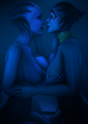 Lesbian Mass Effect Porn - Rule34 - If it exists, there is porn of it / asari, liara t'soni,  samara, samara (mass effect) / 4778960