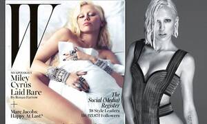 Miley Cyrus Porn Tube - Miley Cyrus is nearly unrecognisable naked in bed in provocative magazine  shoot | Daily Mail Online